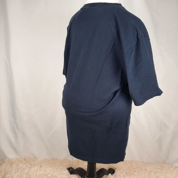 Carhartt navy tee short sleeve t-shirt logo pocket men's size Large original fit - Picture 3 of 9